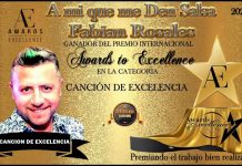 Fabian Rosales Cantautor Chileno Ganador del premio Awards to excellence 2021 con su tema «A mi que me den salsa»