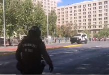 Carabineros detuvo a 12 personas tras manifestaciones anti y pro migración en el centro de Santiago