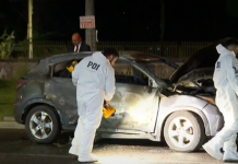 Huechuraba: Hombre fue asesinado tras recibir impacto de bala y quemaron su auto.
