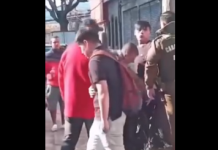 Amarran y golpean a uno de los autores de robo en Recoleta