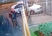 Recoleta: Madre y su hija sufren portonazo